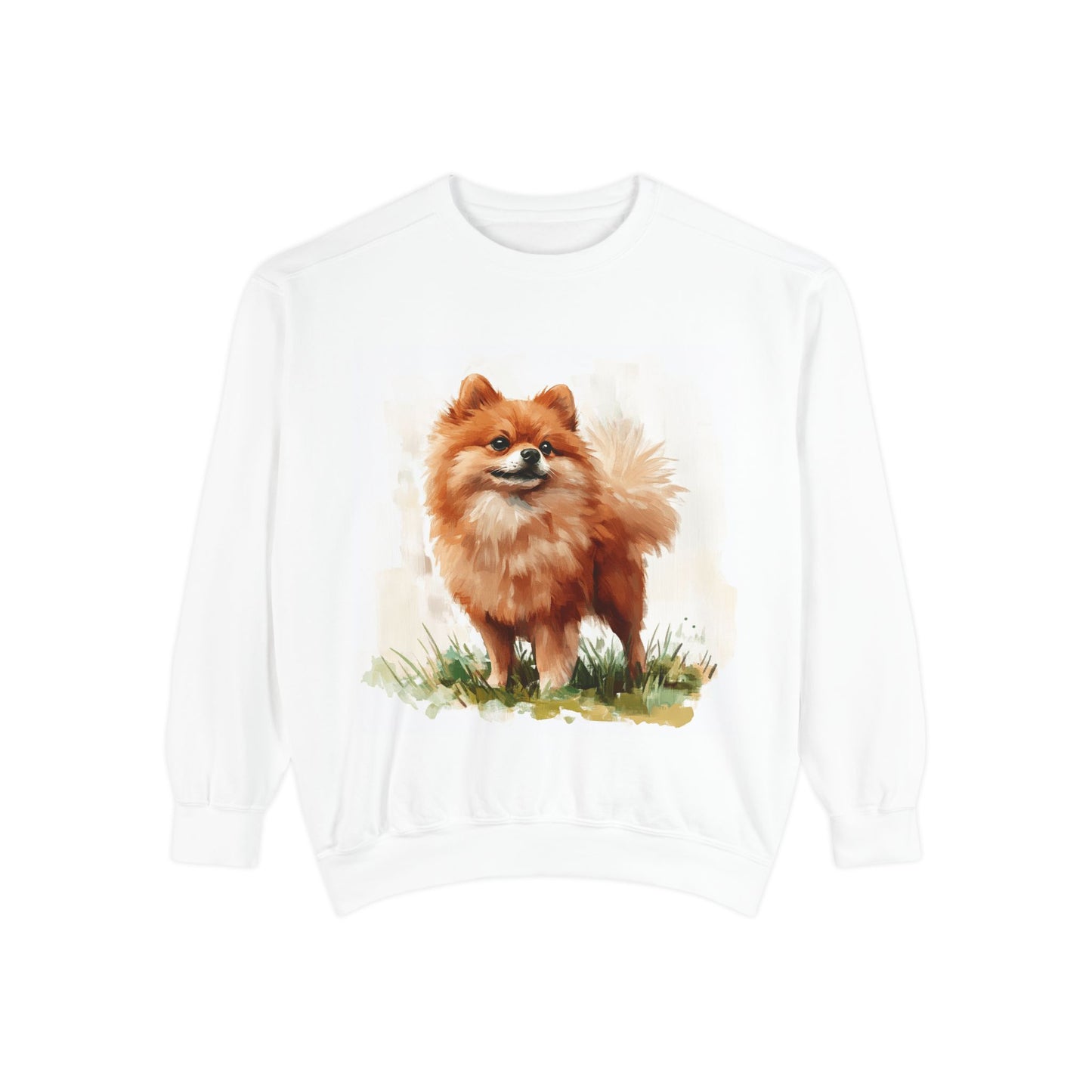 Pomeranian Sweatshirt, Cozy Dog Lover Gift, Cute Pet Apparel, Dog Mom Fashion, Casual Layering Piece, Birthday Gift